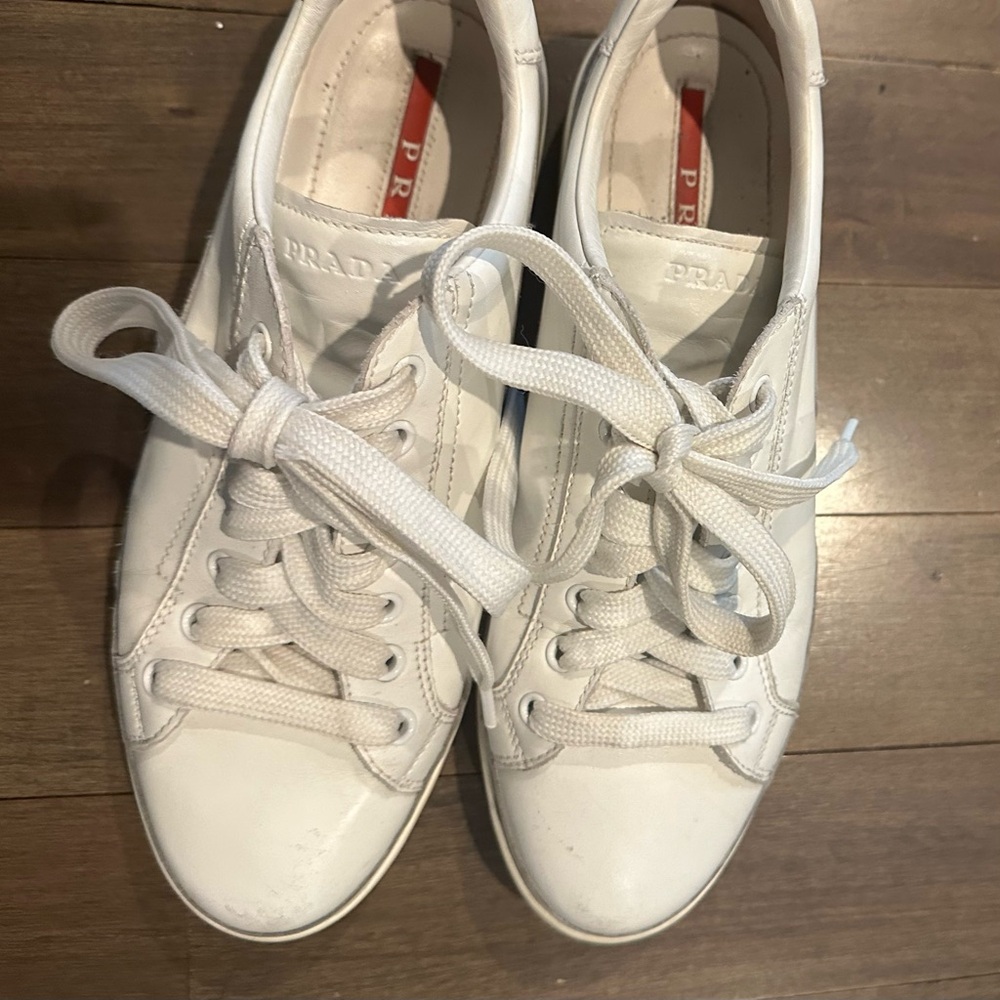 Prada Women's Classic White Sneakers